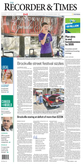 Cover of The Recorder & Times (Brockville)