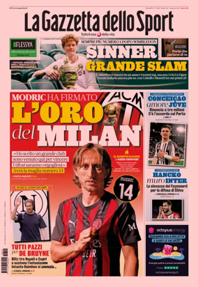 Cover of La Gazzetta dello Sport - Bologna