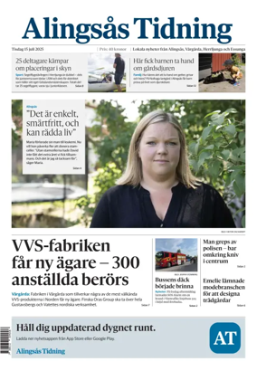 Cover of Alingsås Tidning