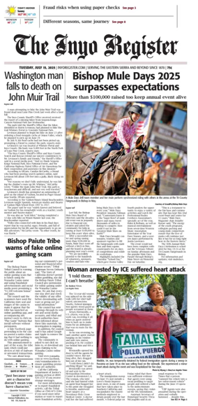 Cover of Inyo Register