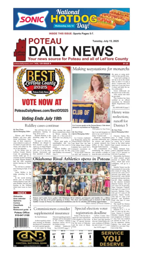 Cover of Poteau Daily News