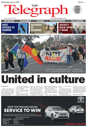 Cover of Seymour Telegraph