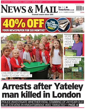 Cover of Aldershot News & Mail