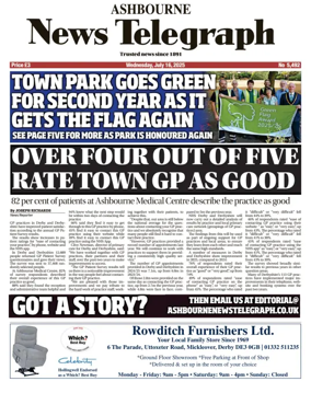 Cover of Ashbourne News Telegraph