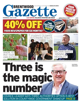 Cover of Brentwood Gazette