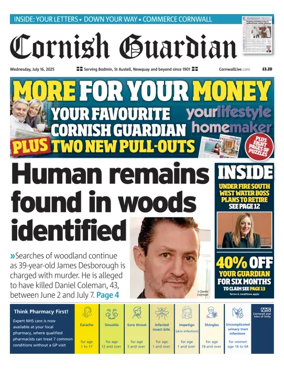 Cover of Cornish Guardian (St. Austell & Fowey)
