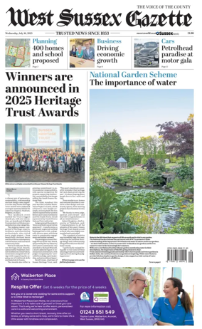 Cover of West Sussex Gazette