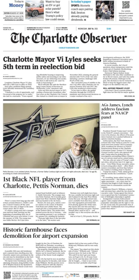 Cover of The Charlotte Observer