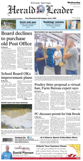 Cover of Siloam Springs Herald Leader