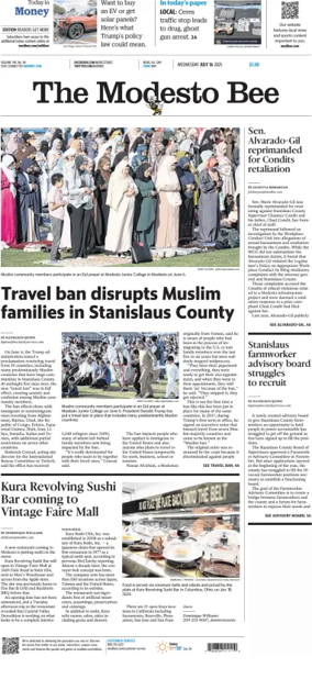 Cover of The Modesto Bee