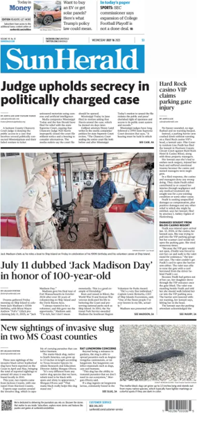 Cover of The Sun Herald