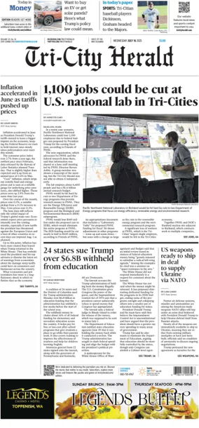 Cover of Tri-City Herald