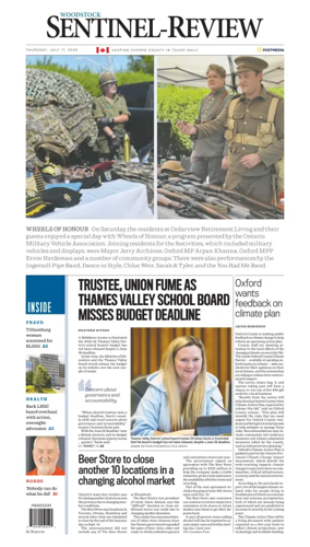 Cover of Sentinel-Review (Woodstock)