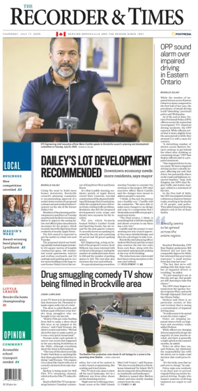 Cover of The Recorder & Times (Brockville)