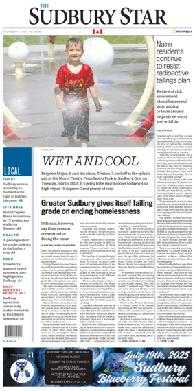 Cover of The Sudbury Star