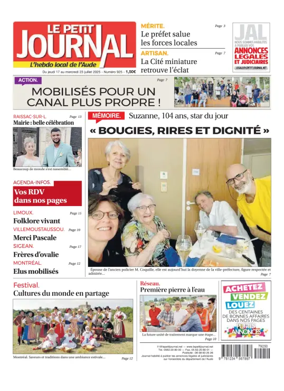 Cover of Le Petit Journal - L'hebdo local de l'Aude