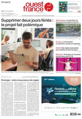 Cover of Ouest France (Guingamp)