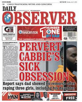 Cover of Daily Observer (Jamaica)