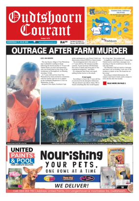 Cover of Oudtshoorn Courant