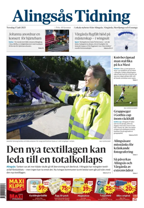 Cover of Alingsås Tidning