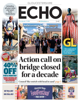Cover of Gloucestershire Echo