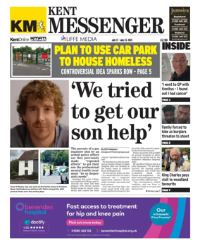 Cover of Kent Messenger Maidstone