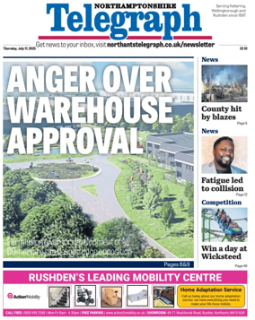 Cover of Northants Evening Telegraph