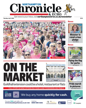 Cover of The Northampton Chronicle and Echo