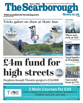 Cover of The Scarborough Evening News