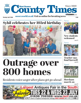 Cover of West Sussex County Times