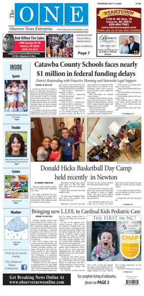 Cover of Observer News Enterprise