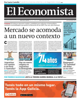 Cover of El Economista (Argentina)