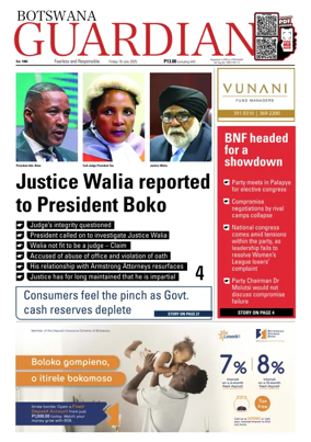 Cover of Botswana Guardian