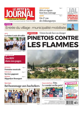 Cover of Le Petit Journal - L'hebdo local de l'Hérault