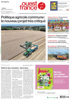Cover of Ouest France (Guingamp)