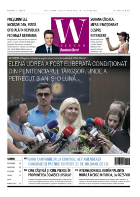Cover of Romania Libera - Friday Edition
