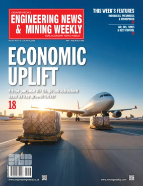 Cover of Engineering News and Mining Weekly