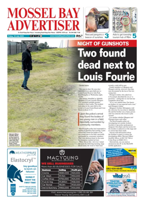 Cover of Mossel Bay Advertiser