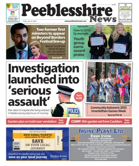 Cover of Peebleshire News