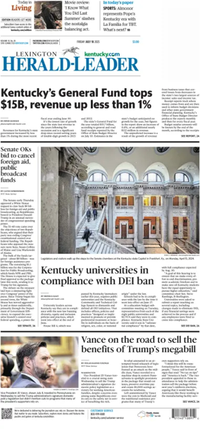 Cover of Lexington Herald-Leader