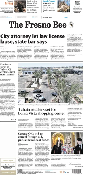 Cover of The Fresno Bee