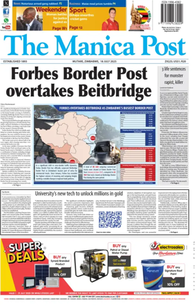 Cover of The Manica Post