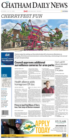 Cover of The Chatham Daily News