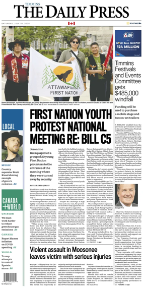 Cover of The Daily Press (Timmins)