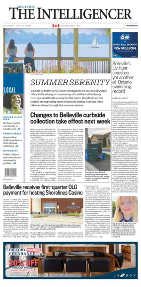 Cover of The Intelligencer (Belleville)