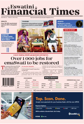 Cover of Eswatini Financial Times