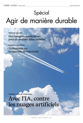 Cover of Le Temps Supplement