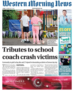 Cover of Western Morning News (Saturday)