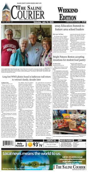 Cover of The Saline Courier Weekend