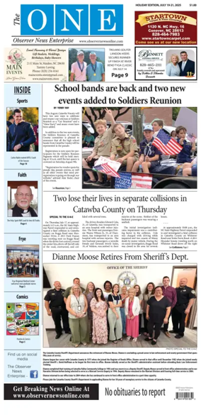 Cover of Observer News Enterprise